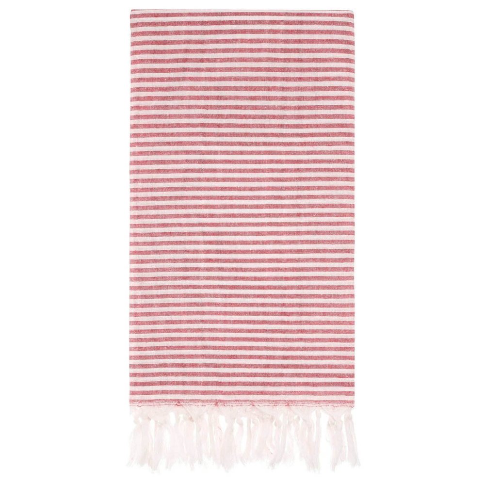 4 Red Towels - 100% Turkish Cotton Beach Bath Towel - Citizens of the Beach